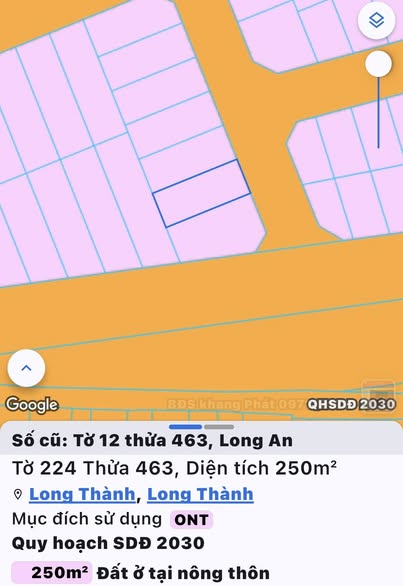 Đất TDC Thái Lạc Long Thành 250m² giá 5 tỷ - Cơ hội đầu tư tuyệt vời!