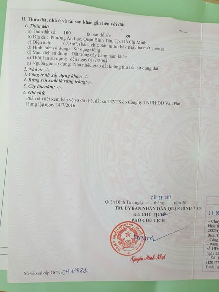 Nhà bán đường Hồ Học Lãm, Bình Tân 68m² giá 4.3 tỷ - Hẻm xe hơi rộng rãi!