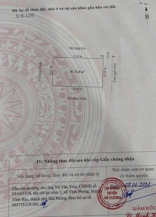 Đất nền An Đồng, An Dương, Hải Phòng 72m² - Giá chỉ 1 tỷ, cơ hội đầu tư tuyệt vời!