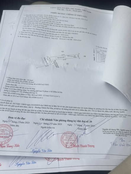 Đất nền Chánh Phú Hòa 195m² giá 1.35 tỷ - Cơ hội đầu tư hấp dẫn!