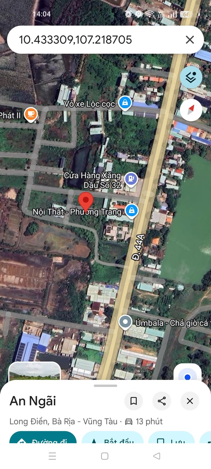 Đất nền xã An Ngãi, huyện Long Điền 110m² giá 1.25 tỷ - Vị trí đẹp, thổ cư 100%!