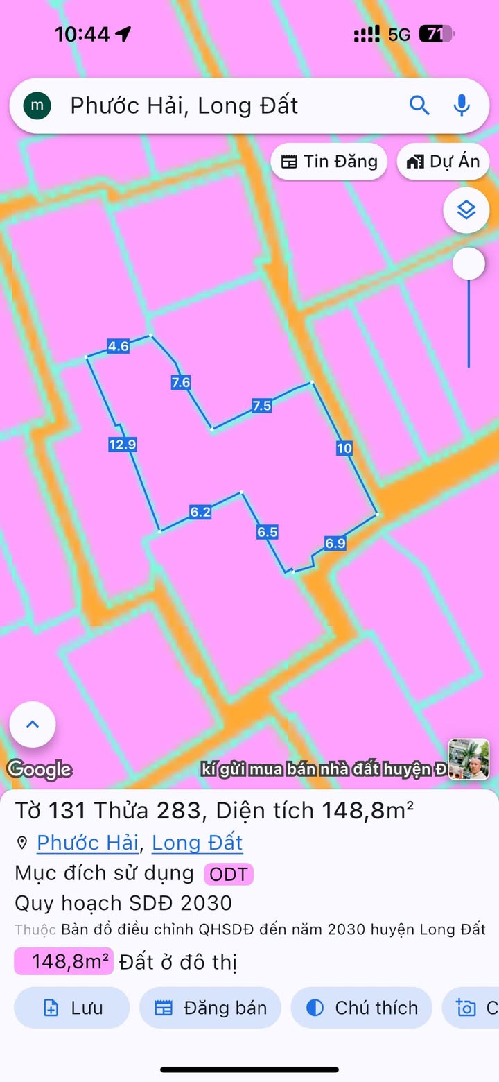 Đất nền Phước Hải 135m² giá chỉ 1.8 tỷ - Cách biển 100m, vị trí lý tưởng cho nghỉ dưỡng!