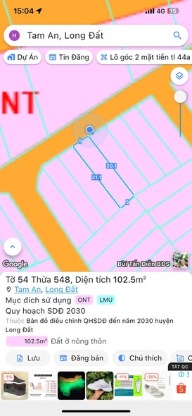 Đất sổ đỏ chính chủ Long Điền 100m² giá 1.65 tỷ - Xây dựng tự do!