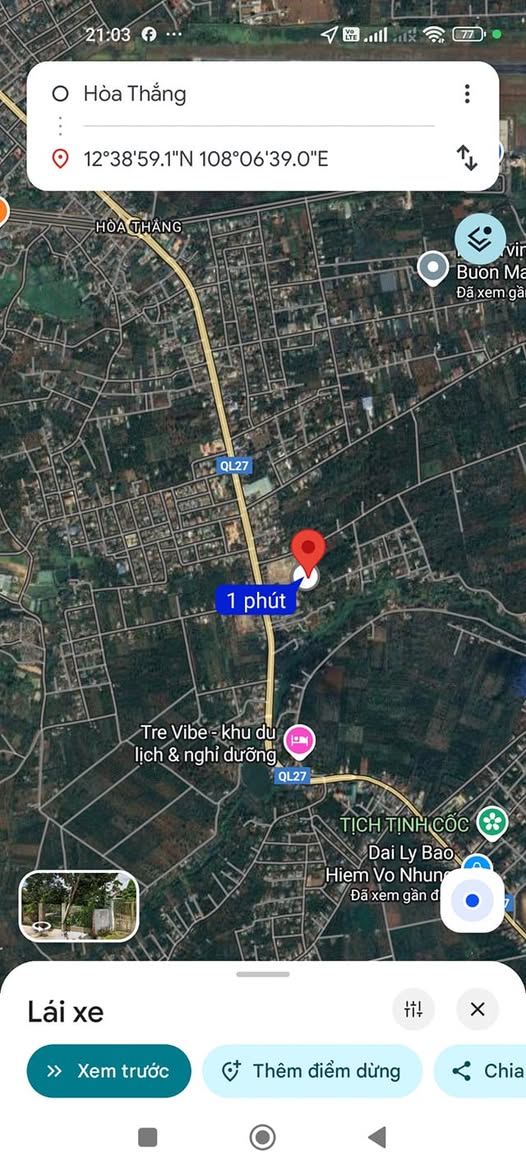 Đất thổ cư 60m² Hoà Thắng, Buôn Ma Thuột giá chỉ 930 triệu - Đầu tư sinh lời!