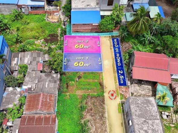 Đất nền Thuỷ Đường, Hải Phòng 60m² giá 1 tỷ - Sổ đỏ chính chủ, ô tô đỗ cửa!