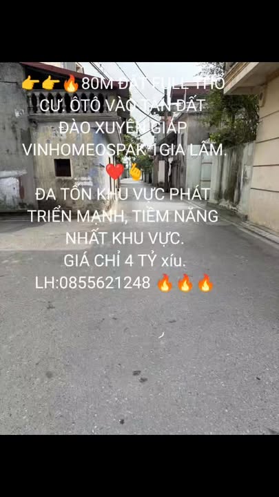 Đất thổ cư Đa Tốn, Gia Lâm 80m² giá 4 tỷ - Tiềm năng phát triển mạnh mẽ!