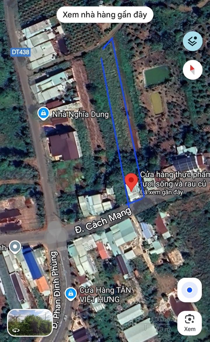 Đất thổ cư 2 mặt tiền đường Cách Mạng 1100m² giá 2.2 tỷ - Cơ hội đầu tư tuyệt vời!