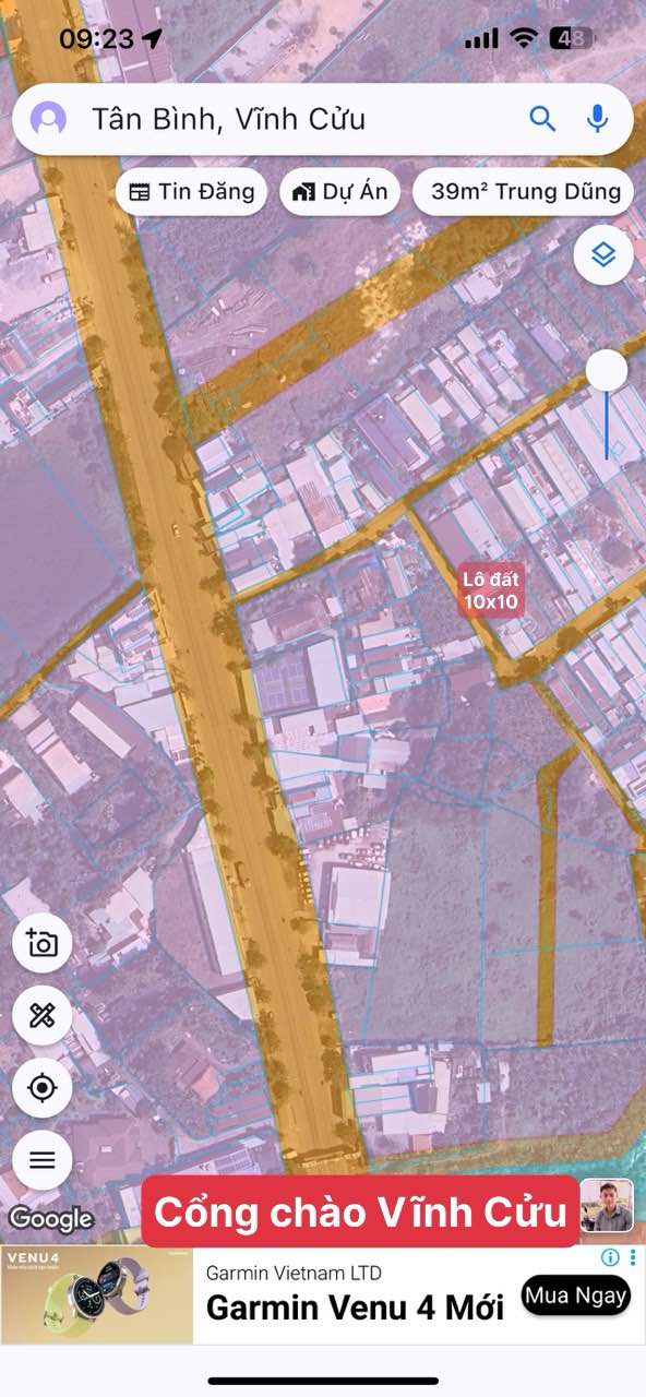 Đất nền Tân Triều, Vĩnh Cửu 100m² giá 2.25 tỷ - Đầu tư sinh lời ngay!