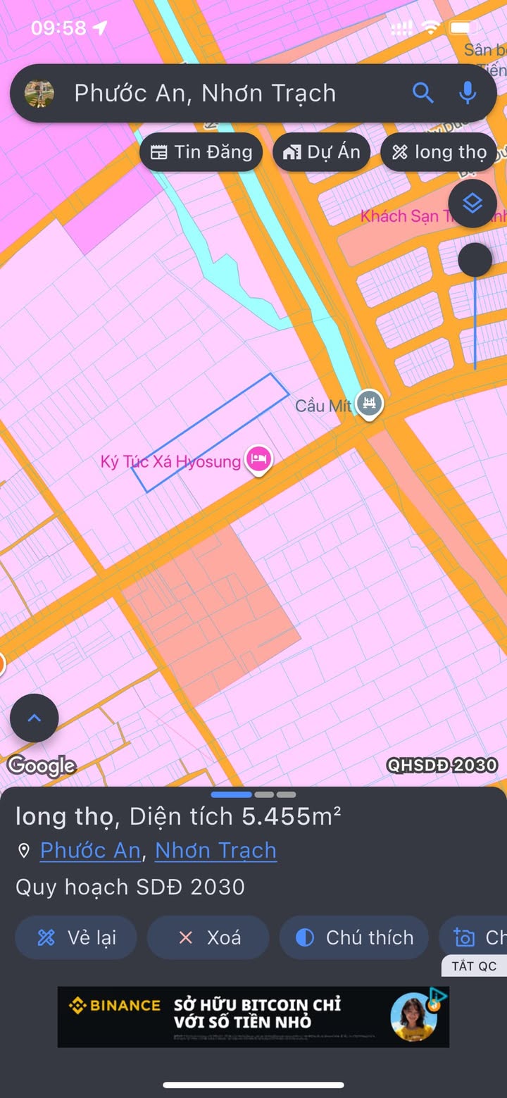 Đất nền Long Thọ Nhơn Trạch 5500m² - Cơ hội đầu tư hấp dẫn!