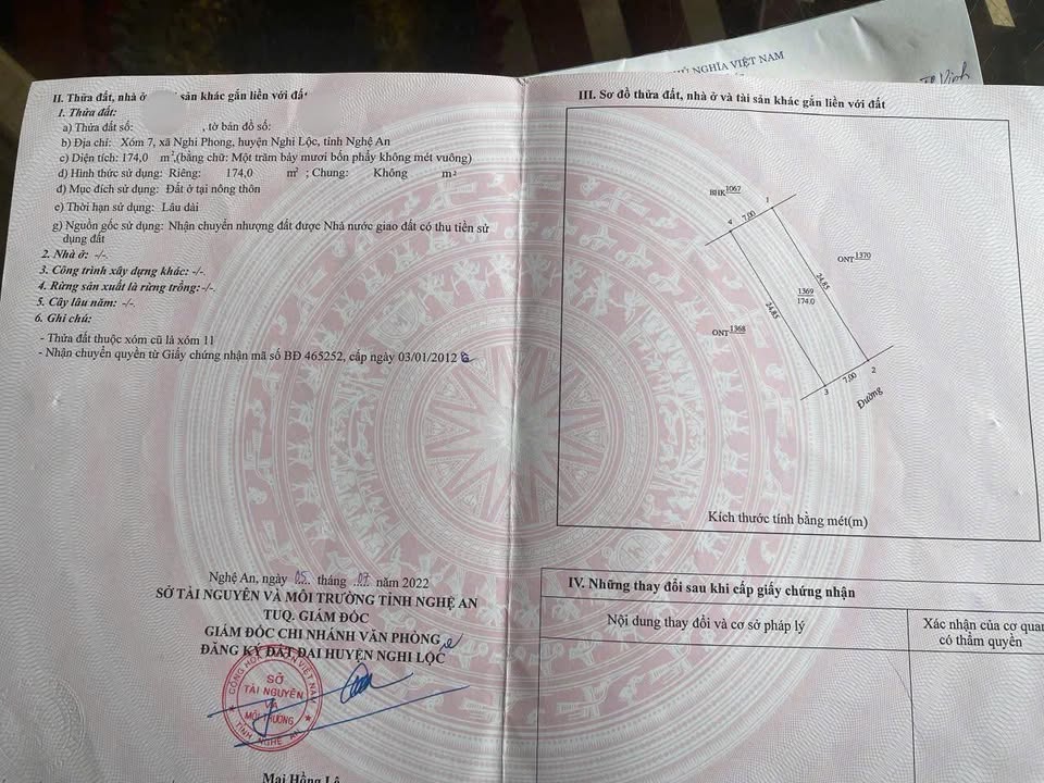 Lô đất Nghi Phong 174m² giá chỉ 18 triệu - Đầu tư sinh lời ngay!