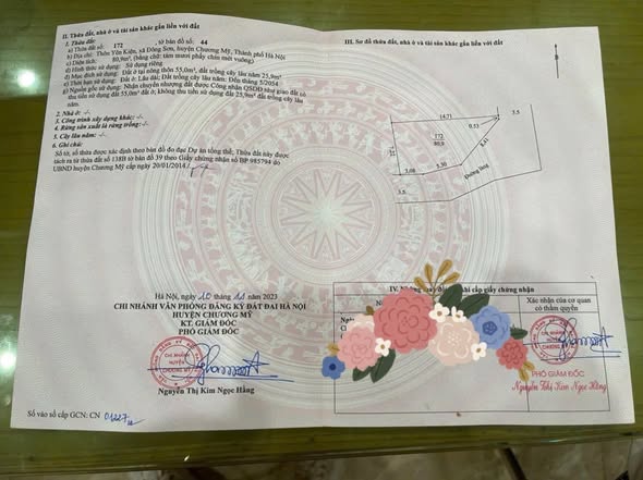 Đất nền Phú Nghĩa, Chương Mỹ 81m² - Lô góc 2 mặt thoáng, giá tốt đầu tư!