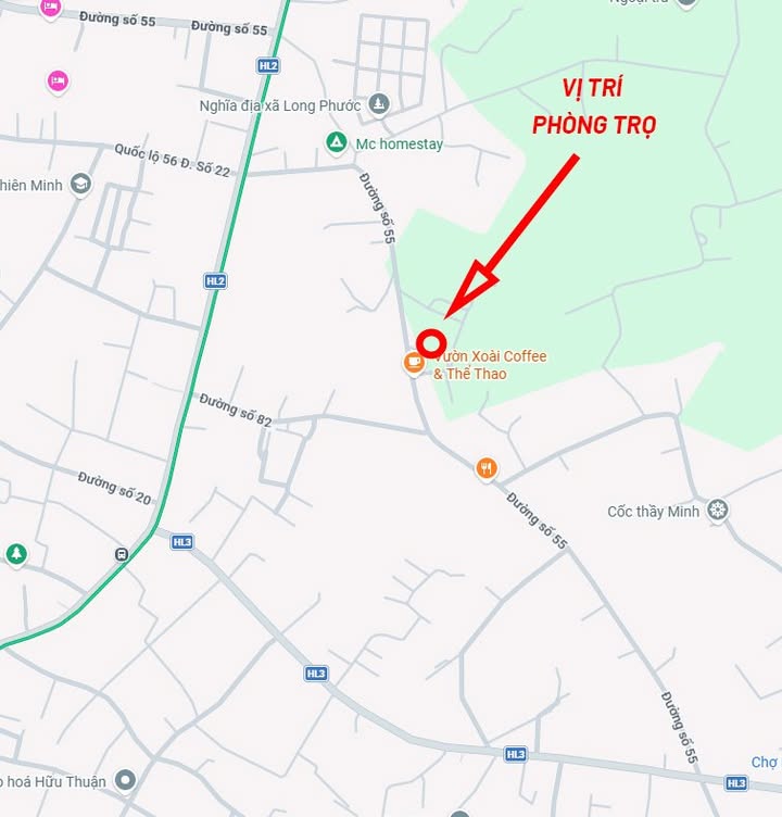 Phòng trọ mới xây tại Long Phước, Bà Rịa - Giá chỉ 1.2 triệu/tháng