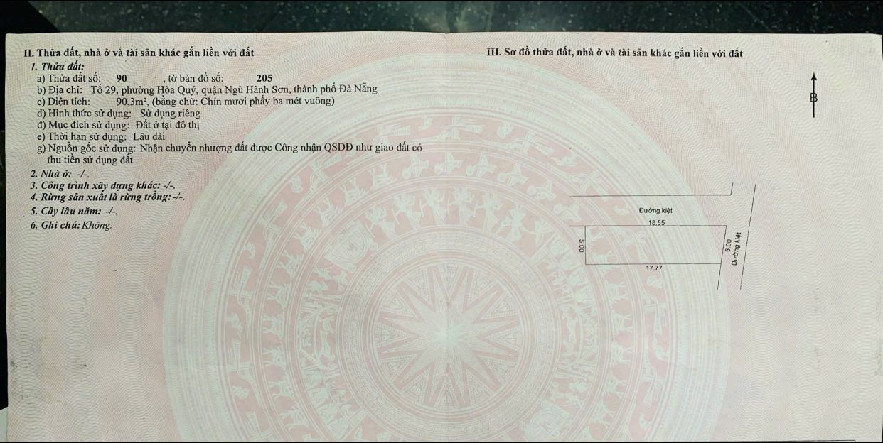 Đất 2 mặt kiệt Mai Đăng Chơn, Ngũ Hành Sơn 90m² giá 2.5 tỷ - Đầu tư sinh lời ngay!