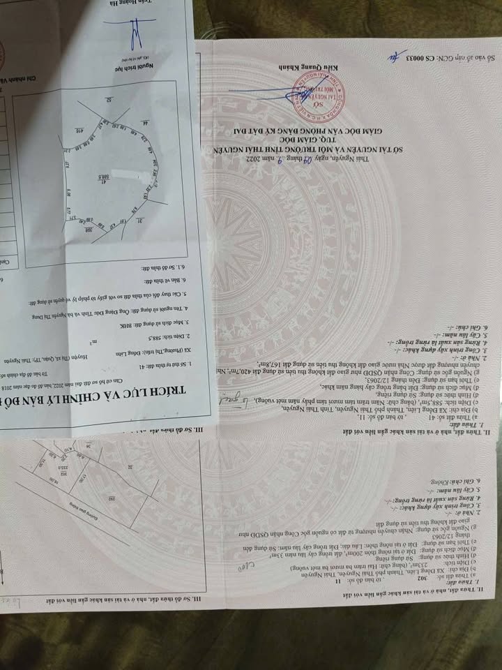 Đất đẹp Gia Sàng, Thái Nguyên 833m² giá 3.2 tỷ - Tiềm năng đầu tư lớn!