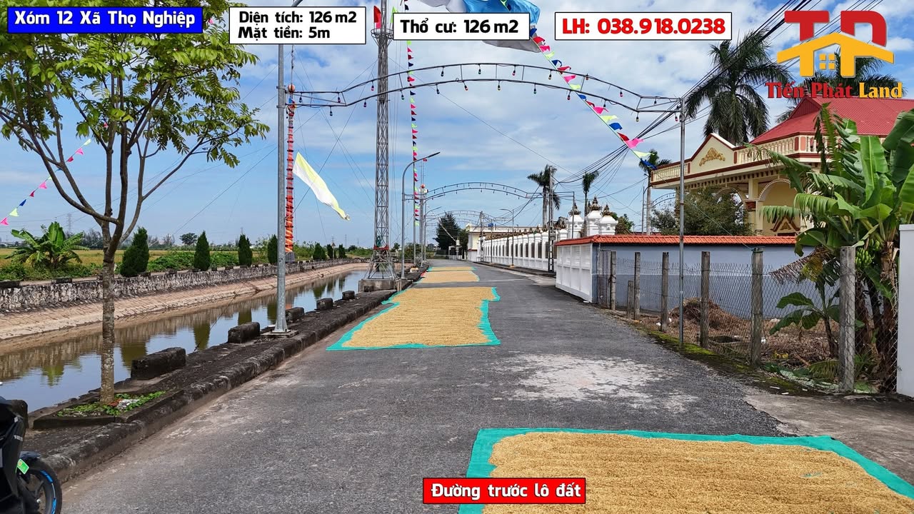 Đất nền Xóm 12, Thọ Nghiệp, 126m² - Giá tốt, cơ hội đầu tư cao!