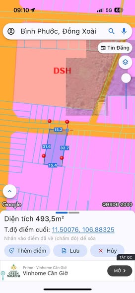 Đất nền xây nhà trọ tại Đồng Xoài 315m² giá 2 tỷ - Đầu tư sinh lời ngay!