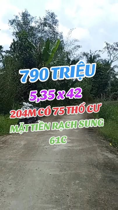 Đất nền đẹp Nhơn Nghĩa, Cần Thơ 204m² giá 799 triệu - Giảm ngay 150 triệu!