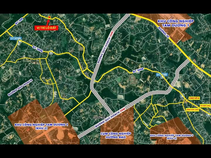 Đất thổ cư Hướng Đạo - Tam Dương 115m² giá chỉ 1.1 tỷ - Cơ hội đầu tư tuyệt vời!