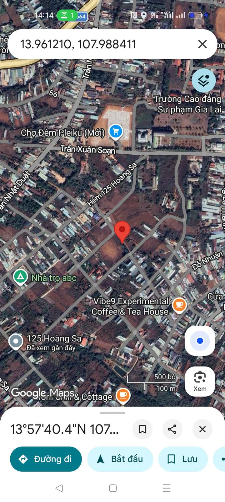 Đất nền hẻm 125 Hoàng Sa, Pleiku 230m² giá 1.7 tỷ - Cơ hội đầu tư tuyệt vời!