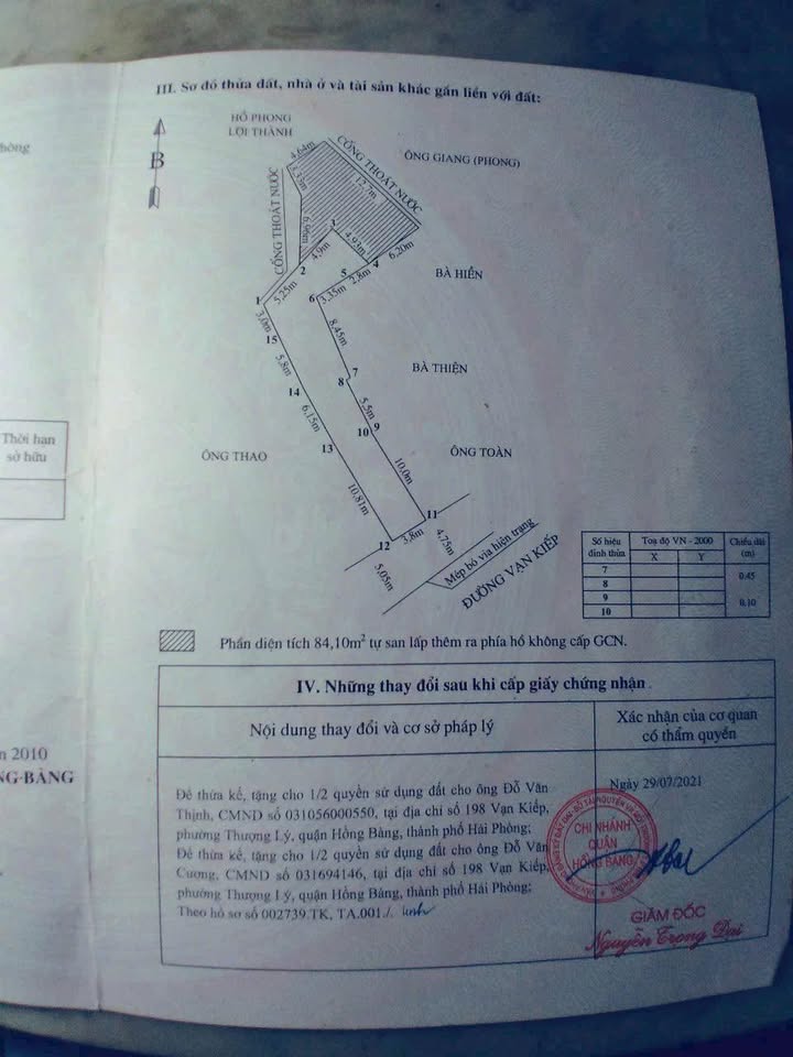 Bán FrontHouse mặt đường Vạn Kiếp, Hải Phòng 135m² giá 7 tỷ - Cơ hội đầu tư hấp dẫn!