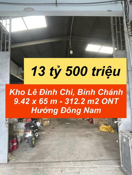 Kho xưởng mặt tiền Bình Chánh 612m² giá chỉ 13.5 tỷ - Cơ hội đầu tư hiếm có!