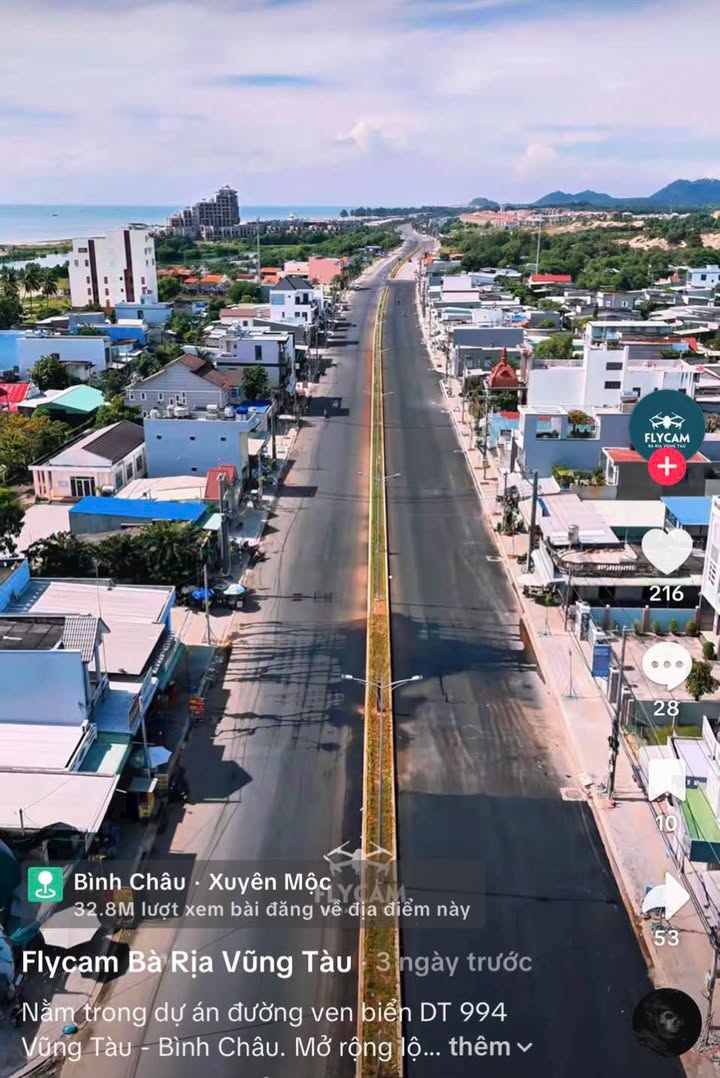 Đất mặt tiền đường ven biển Bình Châu 96m² giá từ 5-10 tỷ - Đầu tư sinh lời!