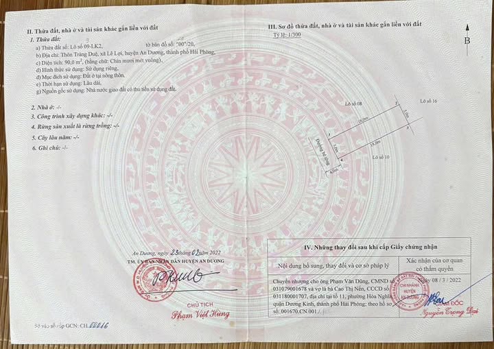 Đất nền Lê Lợi An Dương 90m² giá 1.7 tỷ - Vị trí vàng, nhiều tiện ích!