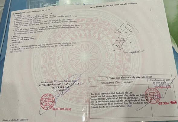 Đất nền Phú An - Bến Cát, 200m² chỉ 1.8 tỷ - Tiềm năng phát triển lớn!