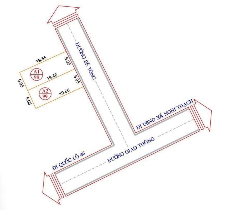 Đất Nghi Thạch 99m² giá 1 tỷ - Cơ hội đầu tư tuyệt vời!