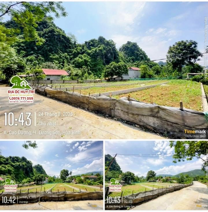 Đất thổ cư 1.000m² tại xã Cao Dương, Lương Sơn - Giá tốt, pháp lý rõ ràng!