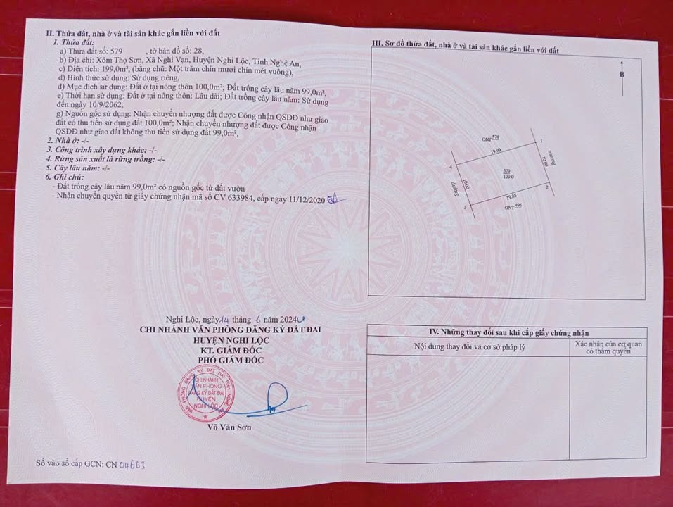 Đất nền Nghi Vạn 199m² giá 2 tỷ - Vị trí trung tâm giao thông thuận lợi!