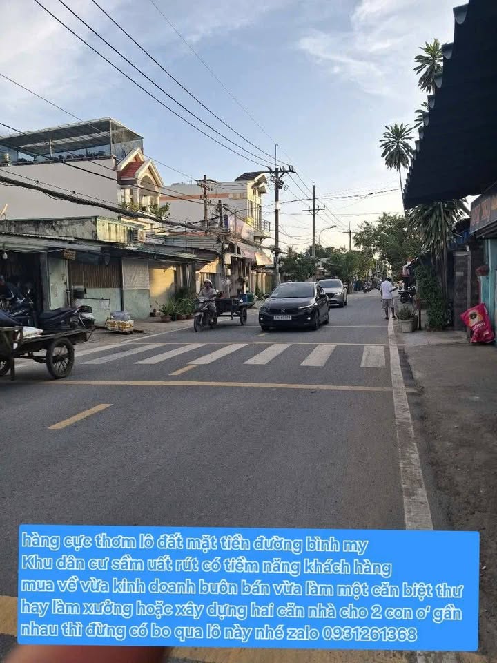 Đất mặt tiền đường Bình Mỹ, Củ Chi 270m² giá 9 tỷ - Cơ hội đầu tư hiếm có!