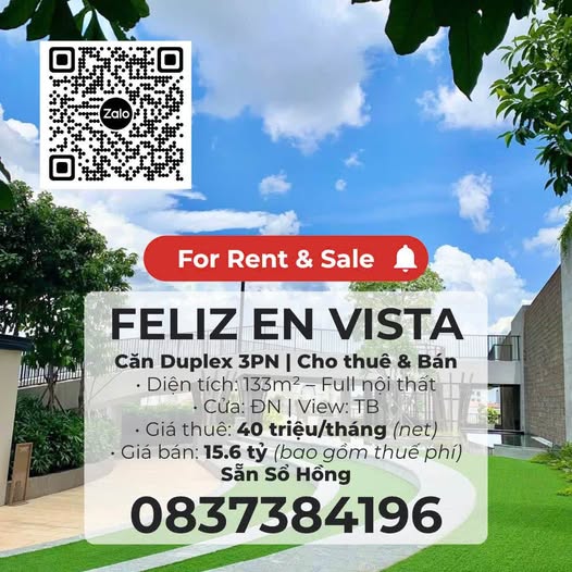 Căn hộ Feliz En Vista quận 2, 133m² giá 15.6 tỷ - Không gian sống resort lý tưởng!
