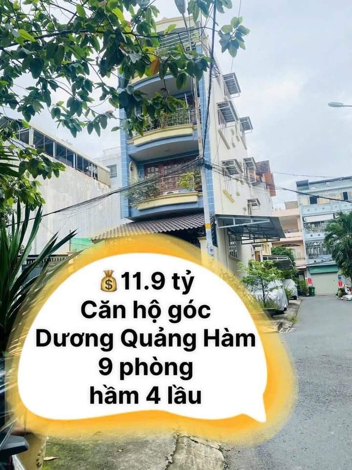 Bán căn hộ cho thuê 9 phòng tại Gò Vấp 60m² giá 11.7 tỷ - Vị trí đắc địa, sẵn sàng đầu tư!