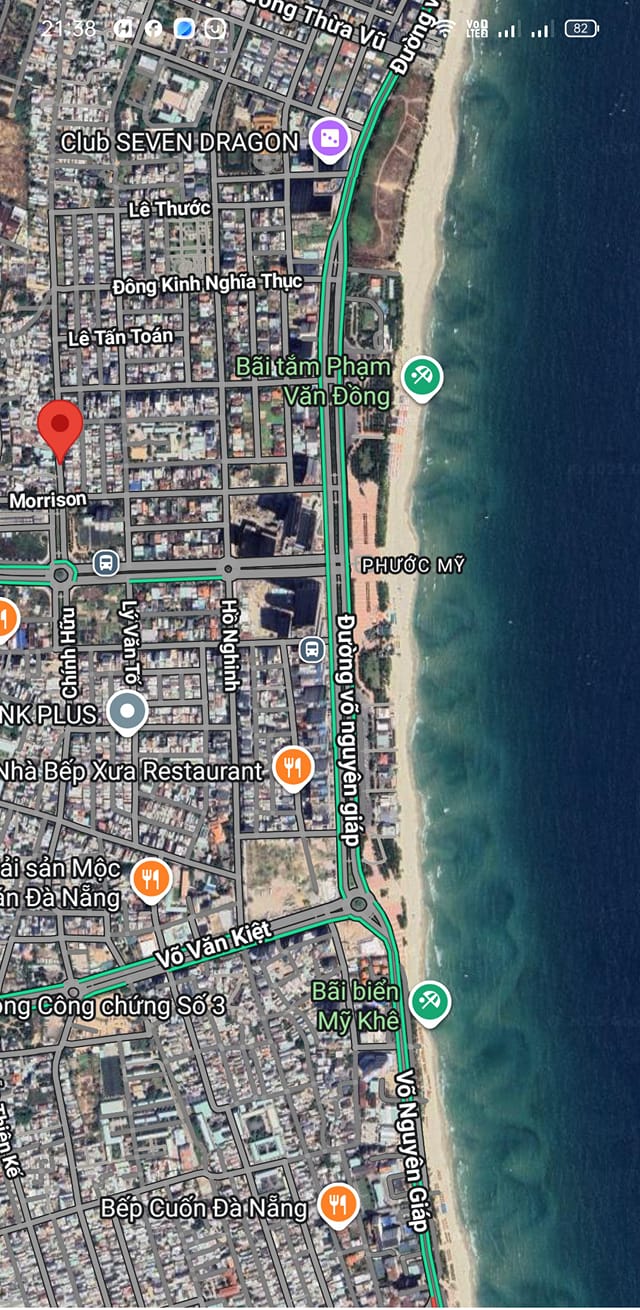 Đất nền mặt tiền đường Chính Hữu, Sơn Trà, Đà Nẵng 105m² - Giá chỉ 17.5 tỷ!