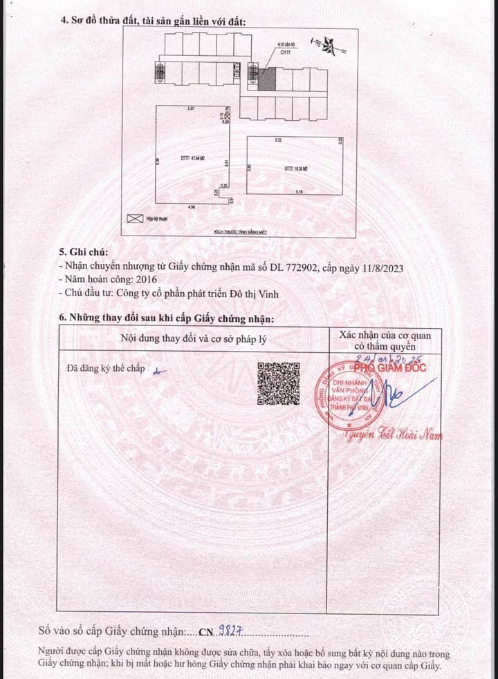 Căn hộ Tecco Home Vinh 60.3m² giá 1.6 tỷ - Full nội thất, kinh doanh dễ dàng!