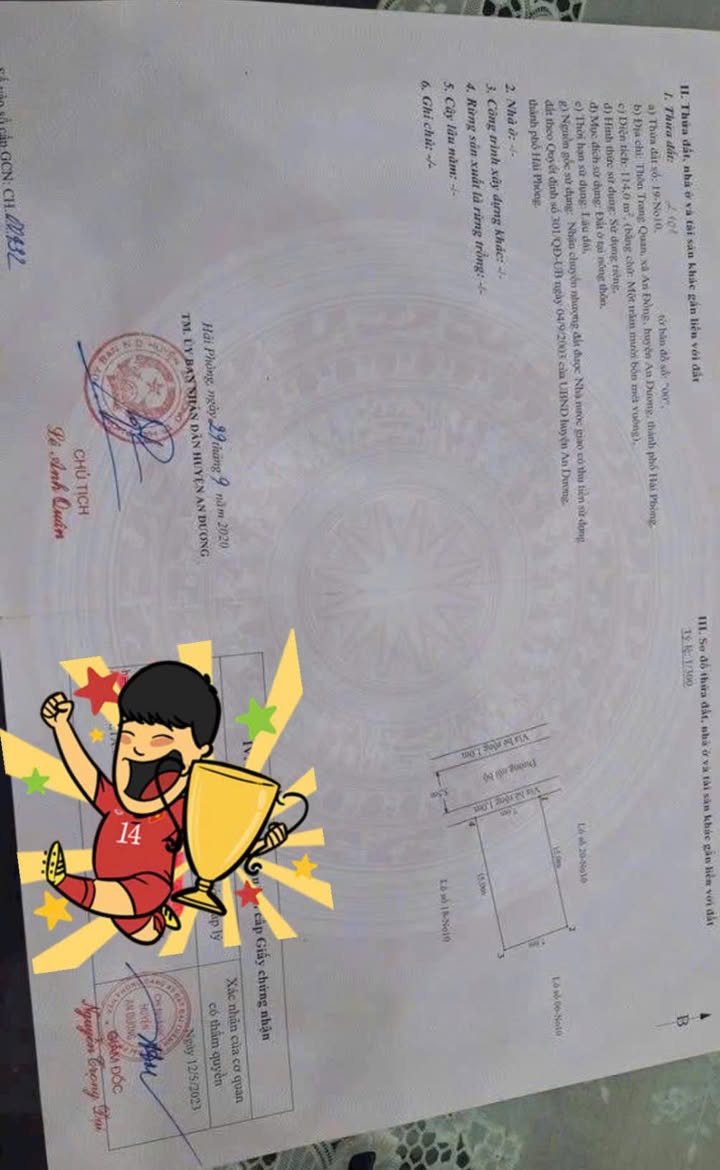 Đất nền An Đồng Hải Phòng 114m² giá 3.75 tỷ - Cơ hội vàng đầu tư!