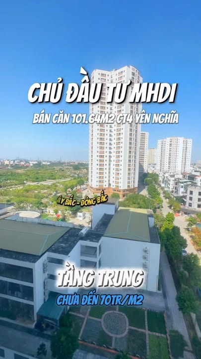 Căn hộ CT4 Yên Nghĩa 101m² giá 7.115 tỷ - Tầng trung view đẹp