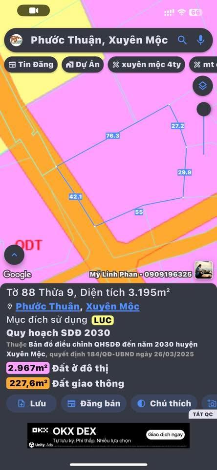 Đất nền 5000m² tại Hồ Tràm - Giá 14 tỷ, đầu tư lý tưởng!