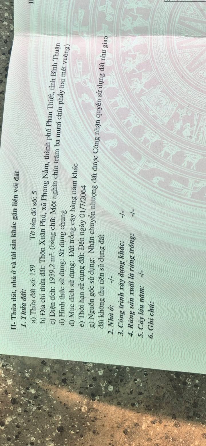 Đất nền 1 sào 9 tại Phong Nẫm, Phan Thiết - Giá 2.1 tỷ, Đầu tư sinh lời!