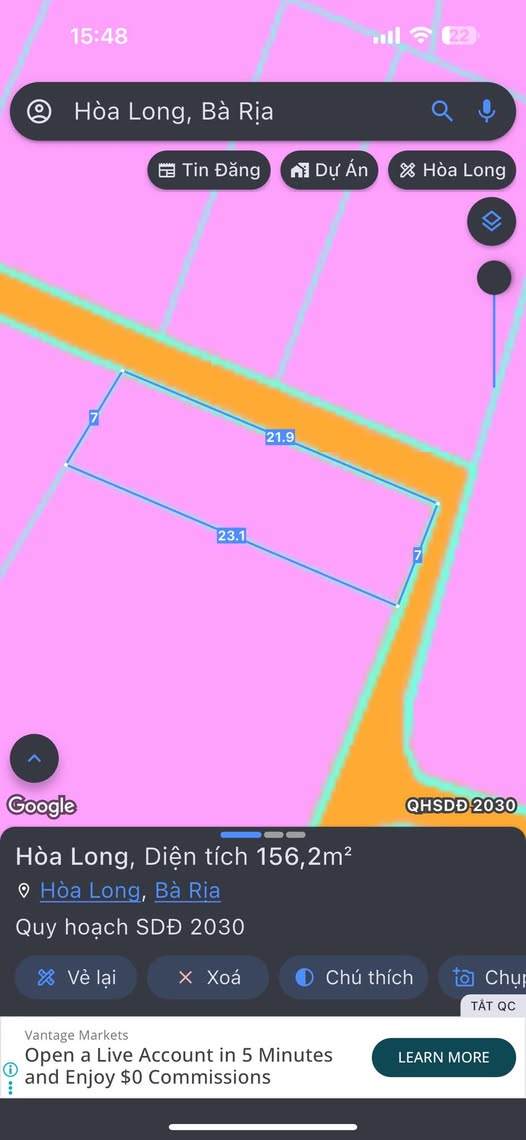 Đất nền Hòa Long 154m² giá 1.7 tỷ - Sổ hồng chính chủ, công chứng ngay!
