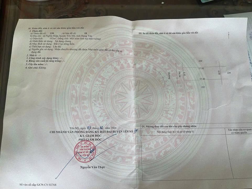 Lô đất vàng tại KĐT Park Hill Yên Mỹ 102m² giá 7 tỷ - Cơ hội đầu tư không thể bỏ lỡ!