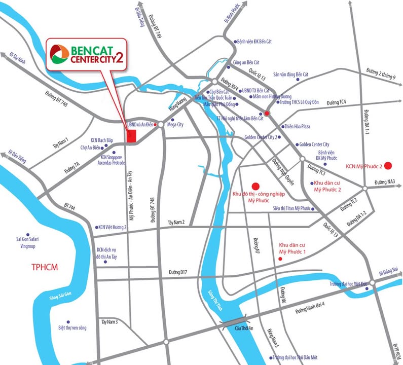 Đất nền Bến Cát Center City 2, 195m², giá chỉ 1.3 tỷ - Pháp lý rõ ràng!