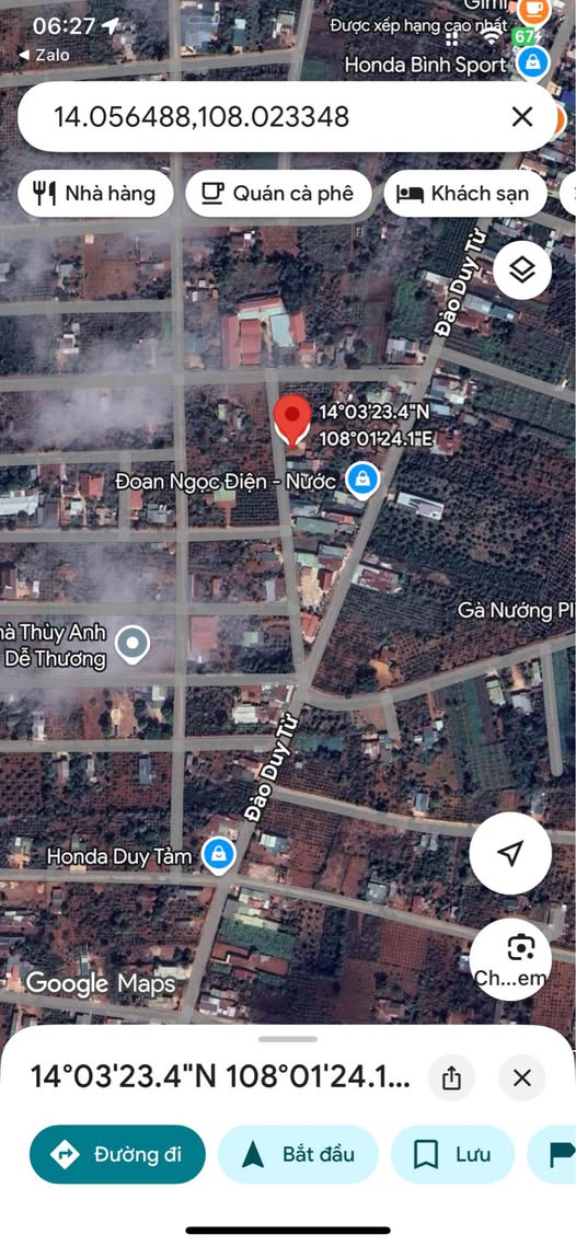 Đất nền tại Đường Đào Duy Từ, Pleiku 215m² - Cơ hội đầu tư tuyệt vời!