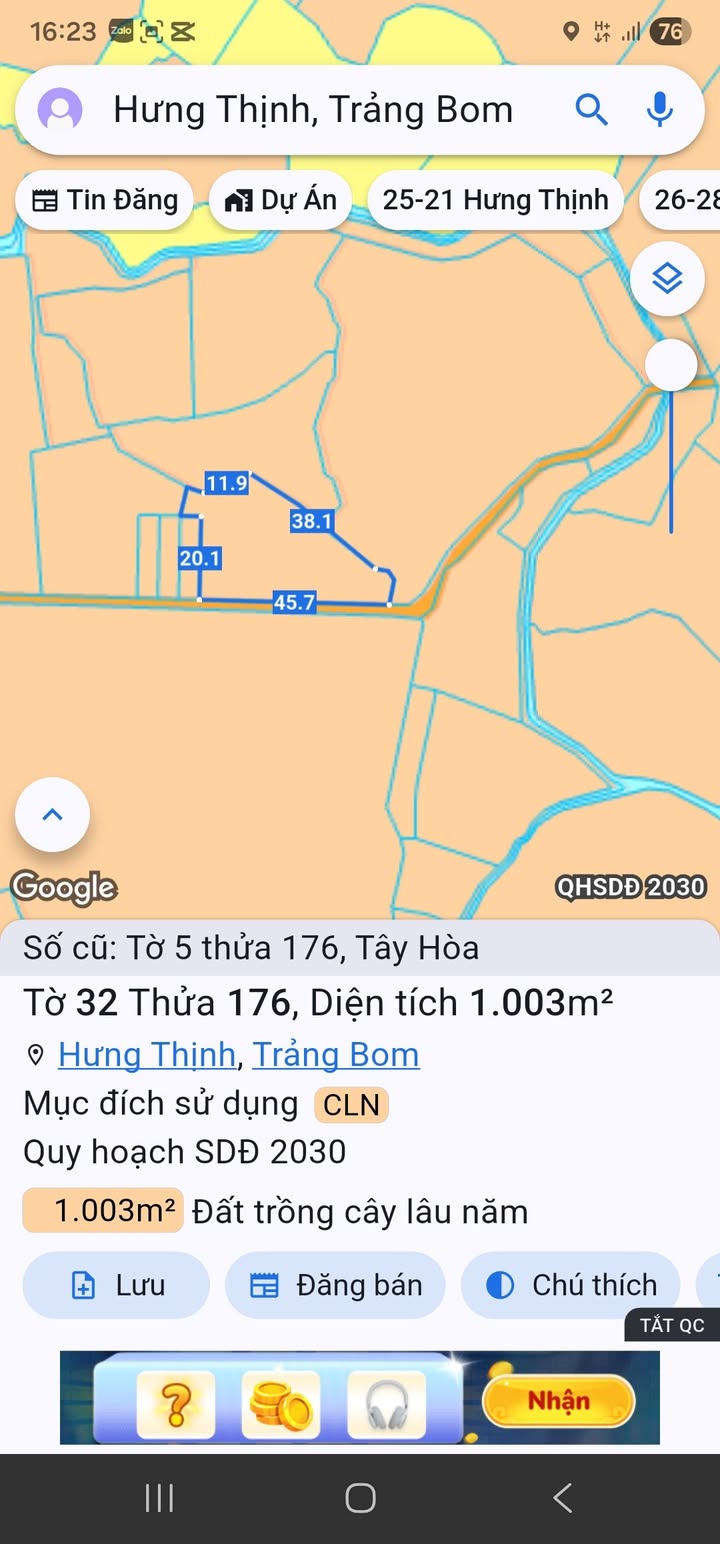 Đất nền Hưng Thịnh, Trảng Bom 1000m² - Giá thỏa thuận, đầu tư sinh lời!