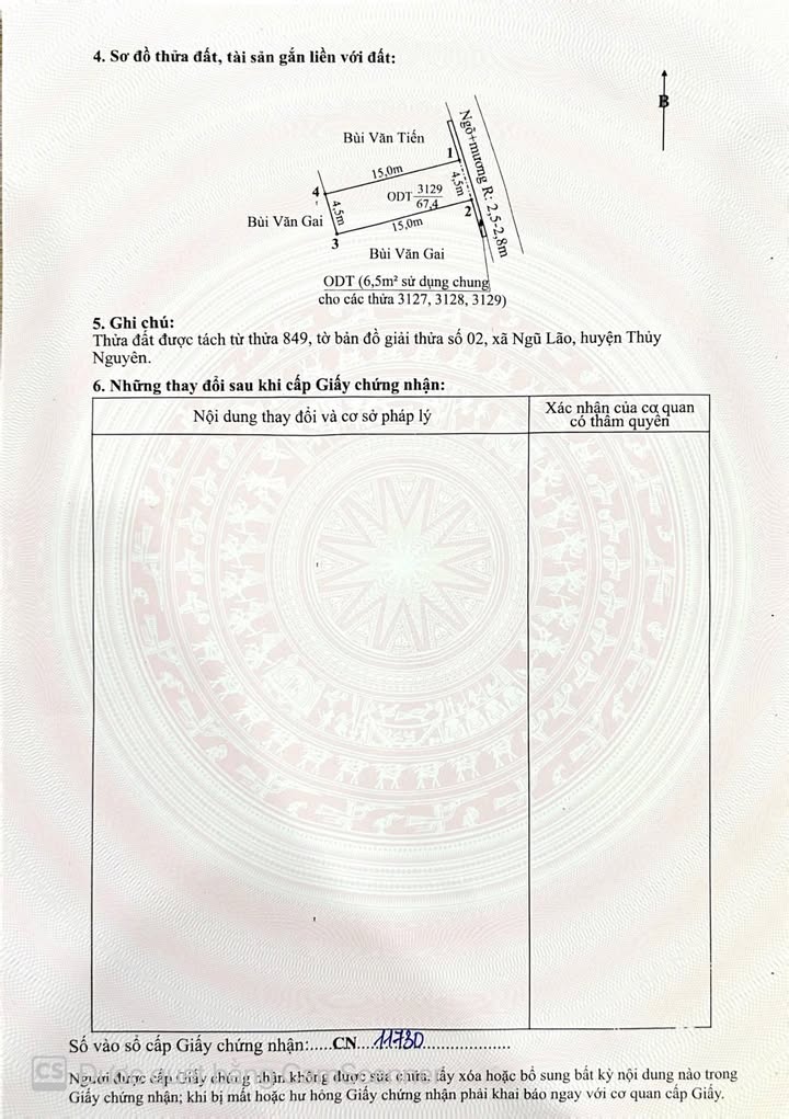 Đất Ngũ Lão, Thủy Nguyên 74m² giá 1.45 tỷ - Đầu tư sinh lời cao!