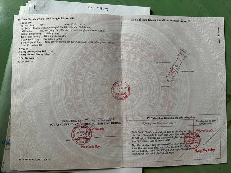 Đất thổ cư Tân An Thủ Dầu Một 140m² giá 1 tỷ - Vị trí thuận lợi gần trường học!