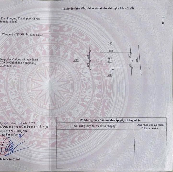 Đất Phương Đình Đan Phượng 43.7m² giá 30 tỷ - Ô tô vào đất, ngõ thông thoáng!