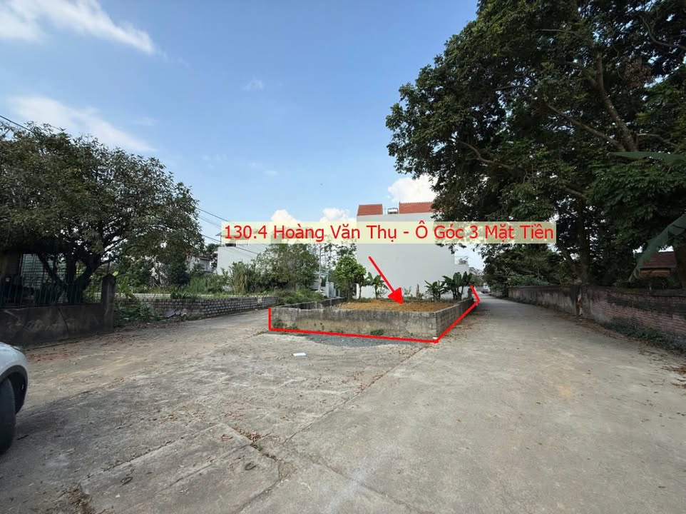 Đất nền góc 3 mặt tiền 130.4m² Khu Tái Định Cư Skylake – Hoàng Văn Thụ, giá 2 tỷ - Cơ hội đầu tư tuyệt vời!