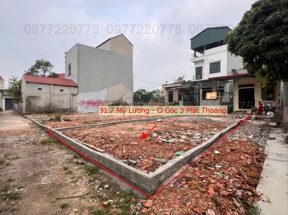 Đất nền Khôn Duy, Mỹ Lương 91m² giá 1 tỷ - Vị trí đắc địa, 3 mặt thoáng!